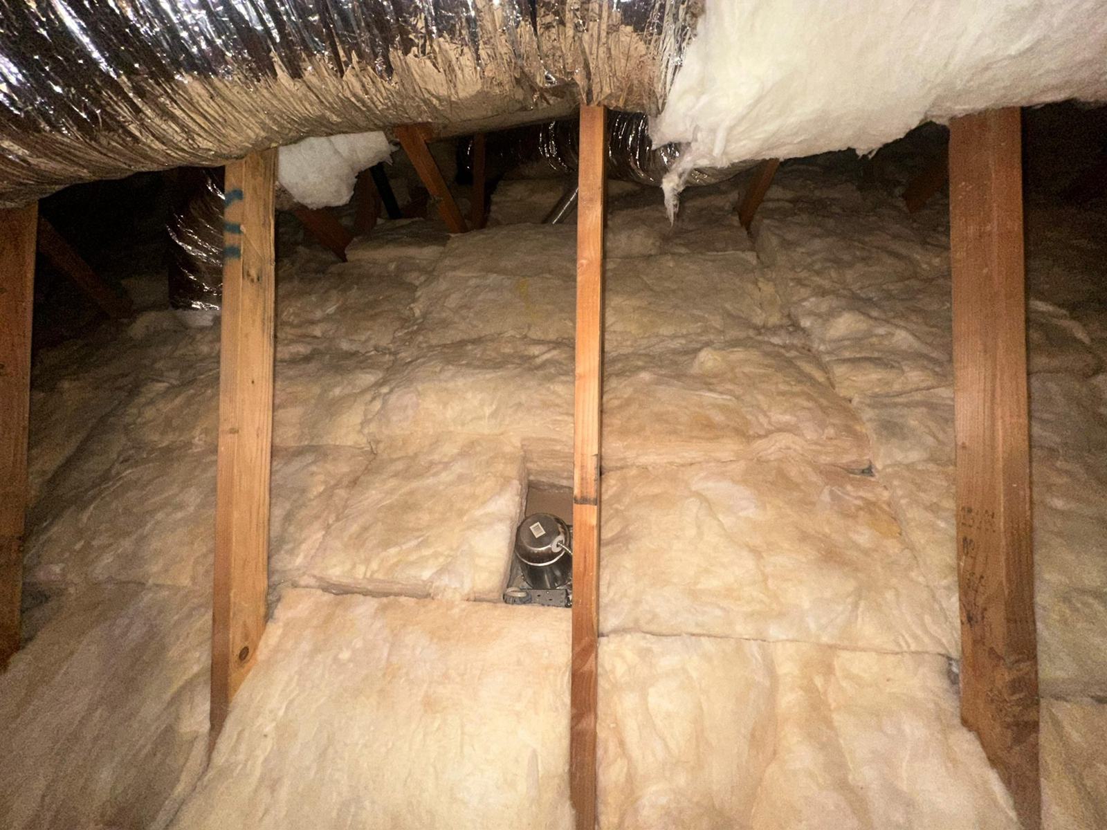 Radiant barrier on rafters