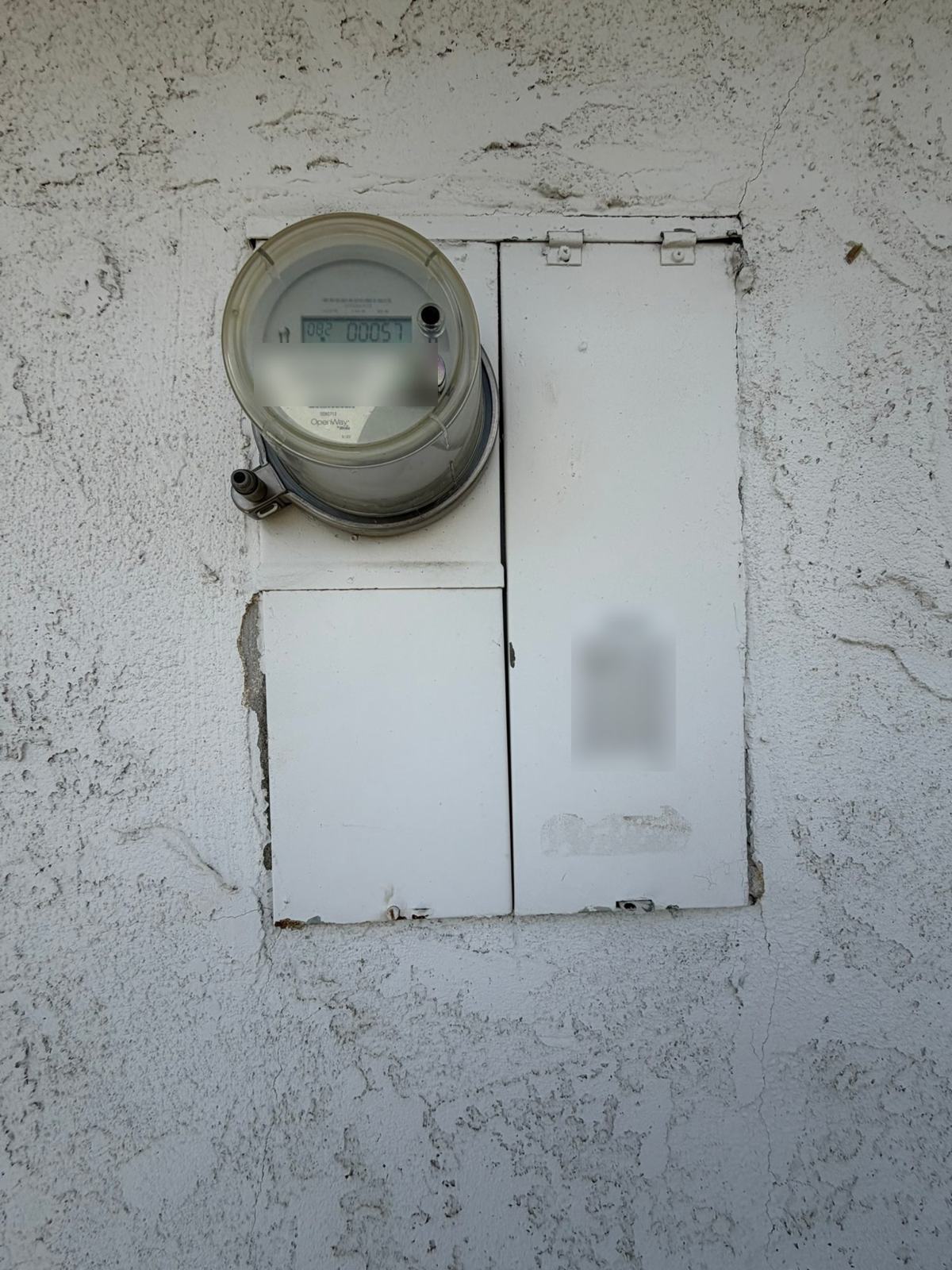 Before: Old meter and panel